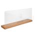 MT Displays Wood/Glass 1 Panel Sneeze Guard w/ Pass Through Window | 17.02 H x 39.37 W x 7.87 D in | Wayfair UWCPN10042X2000