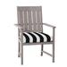 Summer Classics Croquet Patio Dining Armchair w/ Cushions in Gray | 37.75 H x 24.25 W x 25.5 D in | Wayfair 333024+C310440N