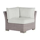 Summer Classics Club Woven Patio Lounge Chair w/ Cushions Metal/Wicker/Rattan in Gray | 29.5 H x 34 W x 34 D in | Wayfair 362024+C585H716W716