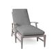 Summer Classics Croquet Aluminum 78.38" Long Reclining Single Chaise w/ Cushions Metal in Gray | 38 H x 27.75 W x 78.375 D in | Outdoor Furniture | Wayfair
