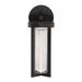 17 Stories Kenley Integrated LED Outdoor Wall Lantern Aluminum/Glass/Metal in Black | 12.5 H x 4.5 W x 6.5 D in | Wayfair