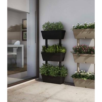 Dmora - Set von 3 Vasen für den Hausgemüsegarten, Set von 3 Blumen Tür Vasen für Innen oder Außen , Image