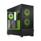 Fractal Design Pop Air RGB Green Core - Tempered Glass Clear Tint - Honeycomb Mesh Front – TG Side Panel - Three 120 mm Aspect 12 RGB Fans Included – ATX High Airflow Mid Tower PC Gaming Case