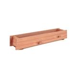 Wooden Decorative Planter Box for Garden Yard and Window - 36" x 7" x 6"(L x W x H)