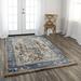 Alora Decor Elect Grey, Brown, Ivory, and Beige Medallion Floral Rug