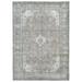 Shahbanu Rugs Peach Color Hand Knotted Old Persian Tabriz Cropped Thin Worn Wool Shabby Chic Distressed Look Rug (8'1" x 11'3")