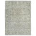 Shahbanu Rugs Ivory Sheared Low Vintage Persian Tabriz Shabby Chic Distressed Look Hand Knotted Worn Wool Rug (9'7" x 12'9")