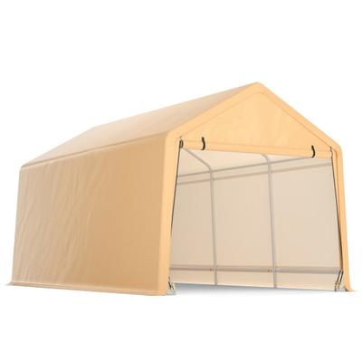 Costway 9 x 17 Feet Heavy Duty Carport Canopy-Yellow