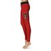 Women's Red Texas Tech Raiders Plus Size Solid Yoga Leggings