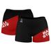 Women's Black Ball State Cardinals Plus Size Color Block Shorts