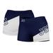 Women's Navy Jackson State Tigers Plus Size Color Block Shorts