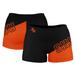 Women's Black Sam Houston State Bearkats Plus Size Color Block Shorts