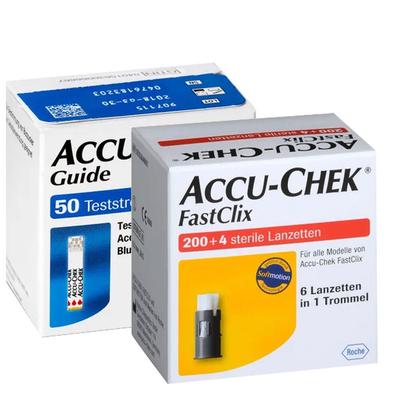 Accu-Chek Guide Teststreifen + Fastclics Lanzetten 1 St Kombipackung Image