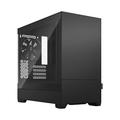 Fractal Design Pop Mini Silent Black - Tempered Glass Clear Tint - Bitumen Panel and Sound-dampening Foam – TG Side Panel - Three 120 mm Aspect 12 Fans Included – mATX Silent PC Case