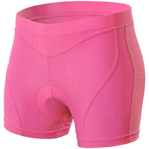 Damen Fahrradunterwasche 3D gepolsterte MTB Fahrrad Fahrrad Unterwasche Shorts, Modell: M Pink