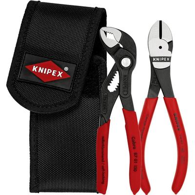 Mini-Zangenset in Werkzeuggürteltasche - 002072V02 - Knipex