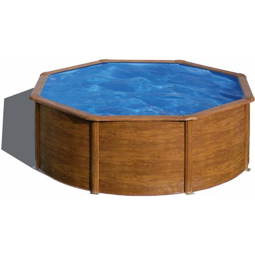 Pacific Stahlwandpool Rund ø 350 x 120 cm – Braun