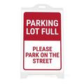 MT Displays Sidewalk Parking Lot Full Sign Plastic in White | 44.69 H x 28.94 W x 26.77 D in | Wayfair UPSP310024X9118