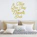 VWAQ A True Love Story Never Ends Vinyl Wall Decal Vinyl in Yellow | 16.5 H x 15 W in | Wayfair ATLSNE_16.5X15_GLD