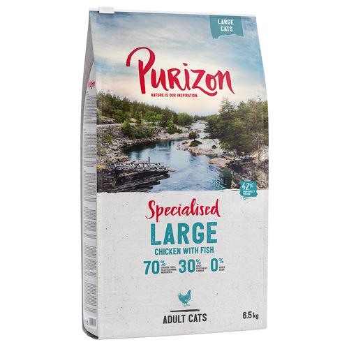 2x6.5kg Large Adult Chicken & Fish Grain-Free Purizon Dry Cat Food