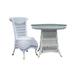 Bayou Breeze Classic Adult Tea Table & Two Chairs In Wood/Glass in White | Wayfair 02325F8467EB488B843BCA95BBA264BD