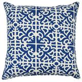 Jiti Outdoor Classic Bold Malibu Damask Patterned Waterproof Square Throw Pillows Cushions for Pool Patio Chair 20 x 20