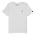 Alpha Industries Unisex Kinder Basic T Small Logo Kids/Teens T-Shirt, White, 16