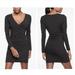 Athleta Dresses | Athleta Wilder Long Sleeve Wrap Black Dress Size M | Color: Black | Size: M