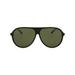 Gucci Accessories | Gucci Aviator-Frame Acetate Sunglasses Black Mens | Color: Black/Green | Size: Os