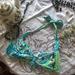 Lilly Pulitzer Swim | Lilly Pulitzer Let’s Cha Cha Blue Bikini Top Swimsuit Bathing Suit Piece Medium | Color: Blue/Green | Size: M