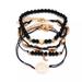 Zara Jewelry | Newcrescent Moon Beaded Boho Bracelet Set | Color: Black/Gold | Size: Os