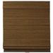 Wide Width Zig-Zag Cordless Bamboo Roman Shade by Whole Space Industries in Brown (Size 35" W 64" L)