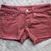 American Eagle Outfitters Shorts | American Eagle Outfitters Women's Burgundy Low Rise Denim Stretch Shorts ~2~ | Color: Red | Size: 2