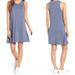 Madewell Dresses | Madewell Highpoint Sleeveless Jersey Swing Shift Tank Dress Blue Xxs | Color: Blue | Size: Xxs