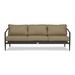 Joss & Main Delaine Outdoor Sofa - Slate/Pebble Gray Metal/Rust - Resistant Metal/Sunbrella® Fabric Included in Gray/Black | Wayfair