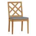 Summer Classics Haley Patio Dining Side Chair w/ Cushions Wood in Brown | 36.25 H x 20.75 W x 24.75 D in | Wayfair 29474+C265440N