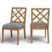 Summer Classics Haley Patio Dining Side Chair w/ Cushions Wood in Brown | 36.25 H x 20.75 W x 24.75 D in | Wayfair 29474+C2654326W4326