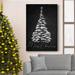 The Holiday Aisle® Merry Christmas Premium Gallery Wrapped Canvas - Ready To Hang Canvas, in Black/Blue/Green | 12 H x 8 W x 1 D in | Wayfair