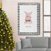 The Holiday Aisle® Holly Jolly Pig Premium Gallery Wrapped Canvas - Ready To Hang Canvas, Solid Wood in White | 36 H x 24 W x 1 D in | Wayfair