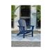 Highland Dunes Kinsela Folding Adirondack Chair Plastic/Resin in Blue | 37.75 H x 31.13 W x 33.25 D in | Wayfair F8C955B0CAC14ACF8B6A20F927F6C445