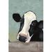 Gracie Oaks 'Holstein Cow III' Painting on Canvas in Blue | 31.63 H x 21.63 W x 1 D in | Wayfair 3818BFCFA391451AABE341E1F51155B7