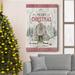 The Holiday Aisle® Christmas Barn Premium Gallery Wrapped Canvas - Ready To Hang Canvas, in Black/Blue/Green | 12 H x 8 W x 1 D in | Wayfair