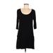 Rolla Coster Casual Dress - Shift: Black Solid Dresses - Women's Size Medium