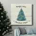 The Holiday Aisle® Navidad Alegre-Premium Gallery Wrapped Canvas - Ready To Hang Metal in Black/Blue/Green | 32 H x 32 W x 1 D in | Wayfair