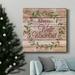 The Holiday Aisle® Winter Wonderland Wreath-Premium Gallery Wrapped Canvas - Ready To Hang Metal in Black/Blue/Green | 40 H x 40 W x 1 D in | Wayfair