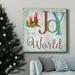 The Holiday Aisle® Candle Joy-Premium Gallery Wrapped Canvas - Ready To Hang Metal in Black/Blue/Green | 32 H x 32 W x 1 D in | Wayfair