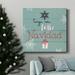 The Holiday Aisle® Feliz Navidad-Premium Gallery Wrapped Canvas - Ready To Hang Metal in Black/Blue/Green | 40 H x 40 W x 1 D in | Wayfair