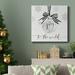 The Holiday Aisle® Joy Ornament-Premium Gallery Wrapped Canvas - Ready To Hang Canvas, Solid Wood in Black/Blue/Green | 10 H x 10 W in | Wayfair