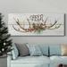 The Holiday Aisle® Rustic Cheer Premium Gallery Wrapped Canvas - Ready To Hang Canvas, Solid Wood in Black/Blue/Green | 50 H x 20 W x 1 D in | Wayfair