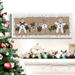 The Holiday Aisle® Ginger. Friends - Wrapped Canvas Print Canvas, Solid Wood in Black/Blue/Green | 8 H x 20 W x 1 D in | Wayfair